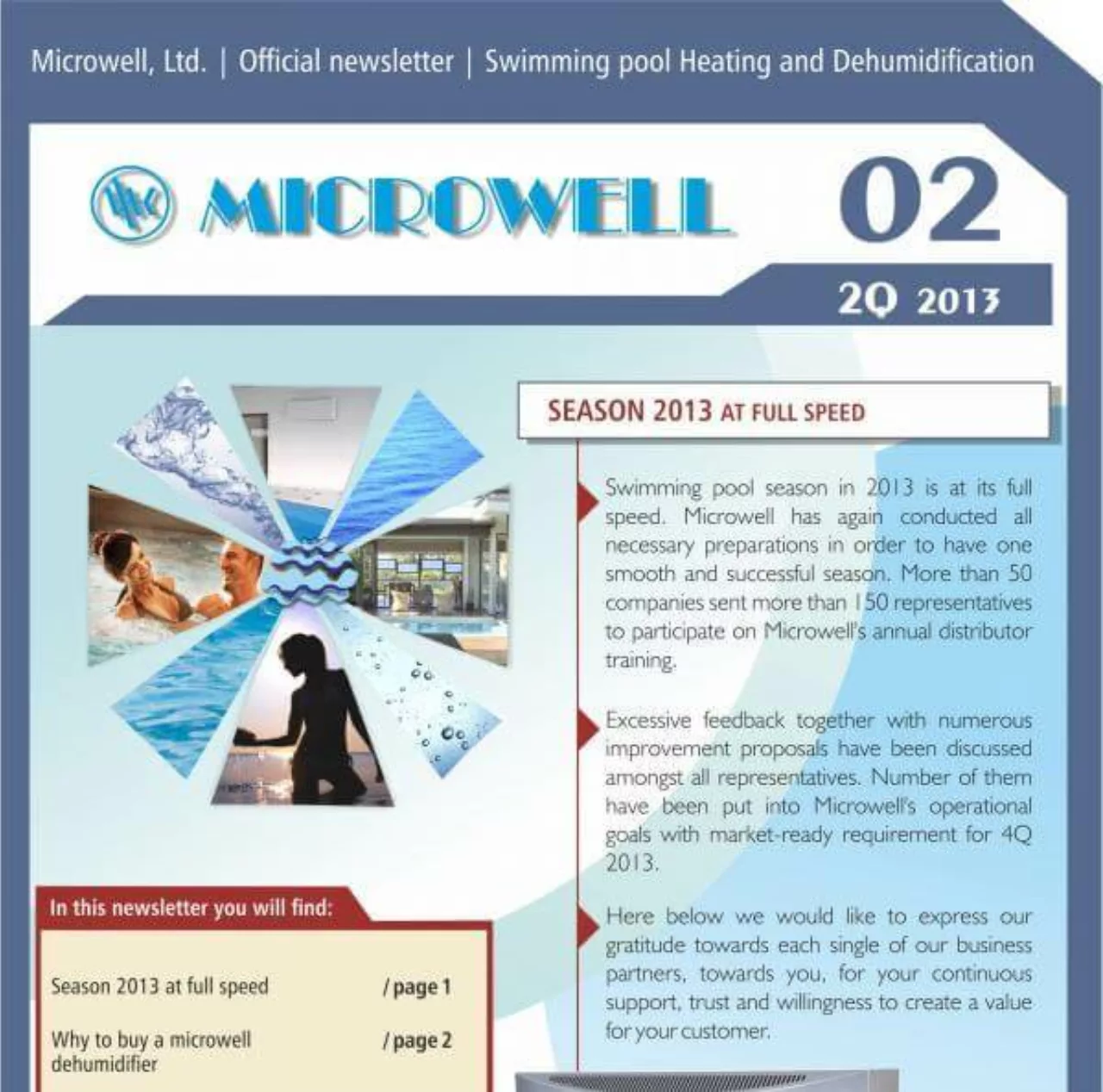 Microwell Newsletter 02/2013 | Blog - Microwell