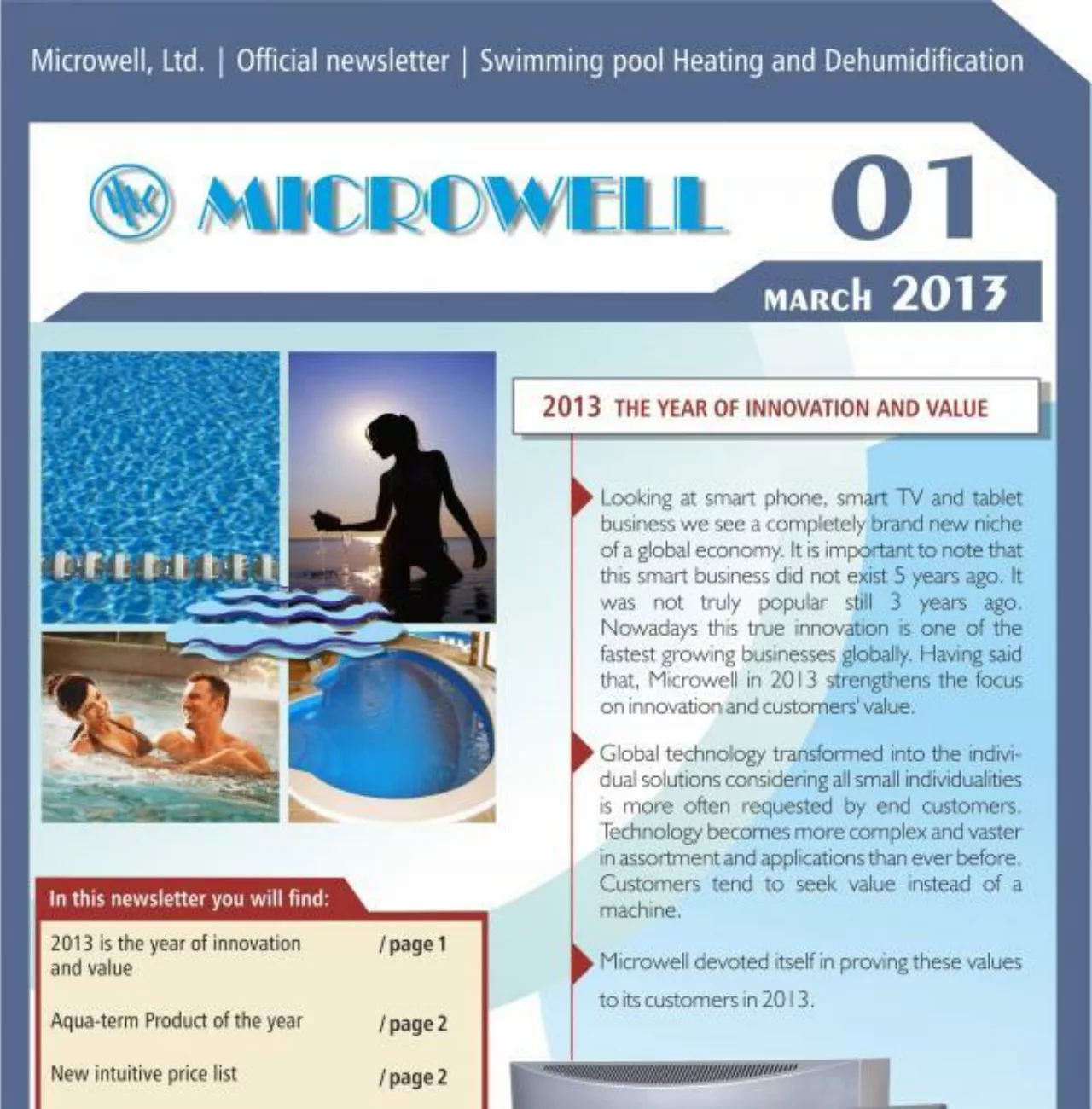 Microwell Newsletter 01/2013 | Blog - Microwell
