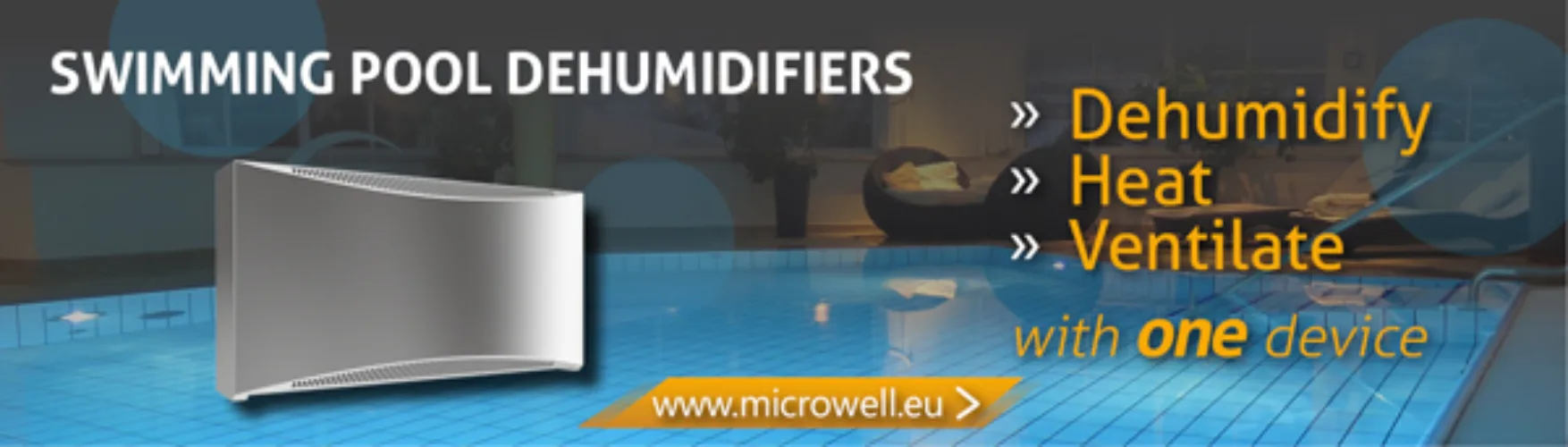 Dehumidification, ventilation and heating with one device